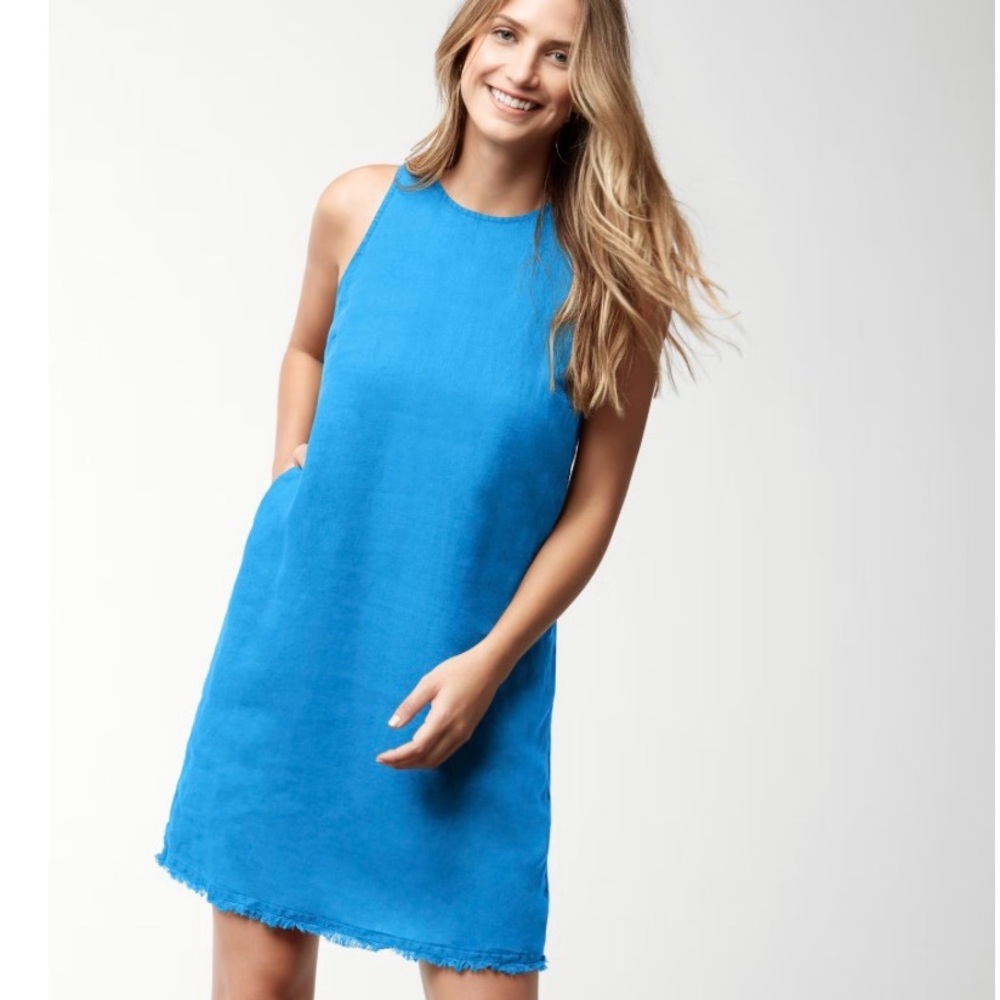 Tommy Bahama Bright Blue Sleeveless Midi Dress